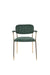 Eetkamerstoel Jolien Goud/dark Nylon en polyester Groen 56x61 cm-Eetkamerstoelen-Creating Home