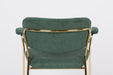 Eetkamerstoel Jolien Goud/dark Nylon en polyester Groen 56x61 cm-Eetkamerstoelen-Creating Home