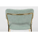Eetkamerstoel Jolien Goud/light Nylon en polyester Groen 56x48 cm-Eetkamerstoelen-Creating Home