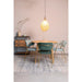 Eetkamerstoel Jolien Goud/light Nylon en polyester Groen 56x48 cm