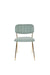 Eetkamerstoel Jolien Goud/light Nylon en polyester Groen 56x48 cm-Eetkamerstoelen-Creating Home