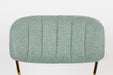 Eetkamerstoel Jolien Goud/light Nylon en polyester Groen 56x48 cm-Fauteuils-Creating Home