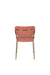Eetkamerstoel Jolien Goud/roze Nylon en polyester Roze 56x48 cm-Eetkamerstoelen-Creating Home
