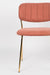 Eetkamerstoel Jolien Goud/roze Nylon en polyester Roze 56x48 cm-Fauteuils-Creating Home