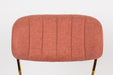 Eetkamerstoel Jolien Goud/roze Nylon en polyester Roze 56x48 cm-Fauteuils-Creating Home
