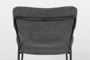 Eetkamerstoel Jolien Nylon en polyester Donkergrijs 56x48 cm-Eetkamerstoelen-Creating Home
