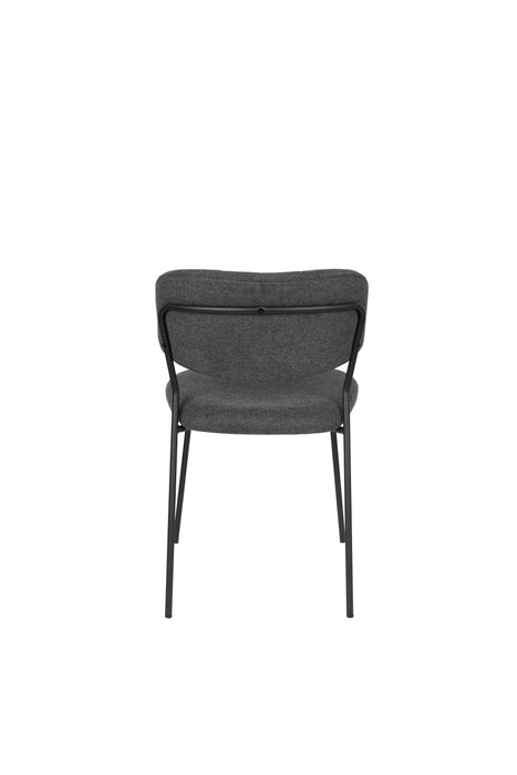 Eetkamerstoel Jolien Nylon en polyester Donkergrijs 56x48 cm-Fauteuils-Creating Home