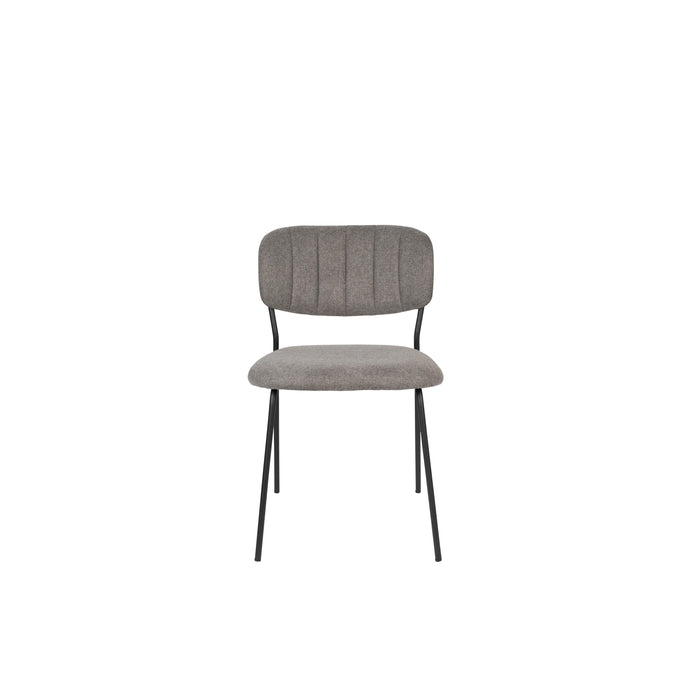 Eetkamerstoel Jolien Nylon en polyester Grijs 56x48 cm-Eetkamerstoelen-Creating Home