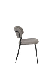 Eetkamerstoel Jolien Nylon en polyester Grijs 56x48 cm-Eetkamerstoelen-Creating Home