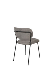 Eetkamerstoel Jolien Nylon en polyester Grijs 56x48 cm-Eetkamerstoelen-Creating Home