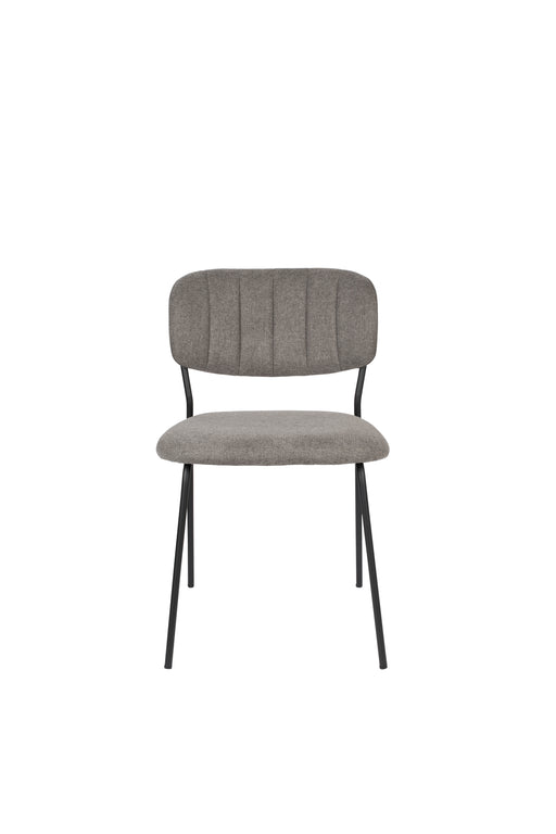Eetkamerstoel Jolien Nylon en polyester Grijs 56x48 cm-Fauteuils-Creating Home