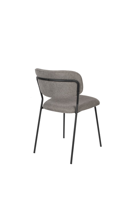 Eetkamerstoel Jolien Nylon en polyester Grijs 56x48 cm-Fauteuils-Creating Home