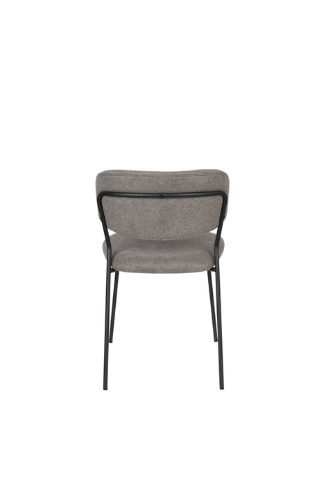 Eetkamerstoel Jolien Nylon en polyester Grijs 56x48 cm-Fauteuils-Creating Home