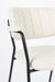 Eetkamerstoel Jolien Zwart/bouclã© Stof Wit 56x61 cm-Eetkamerstoelen-Creating Home