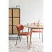 Eetkamerstoel Jolien Zwart/pink Fr Polyester Roze 56x48 cm-Eetkamerstoelen-Creating Home