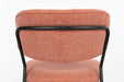 Eetkamerstoel Jolien Zwart/pink Fr Polyester Roze 56x48 cm-Eetkamerstoelen-Creating Home