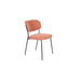 Eetkamerstoel Jolien Zwart/pink Fr Polyester Roze 56x48 cm-Fauteuils-Creating Home