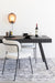 Eetkamerstoel Jolien Zwart/white Bouclã© Stof Wit 56x48 cm-Eetkamerstoelen-Creating Home
