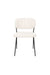 Eetkamerstoel Jolien Zwart/white Bouclã© Stof Wit 56x48 cm-Eetkamerstoelen-Creating Home