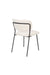 Eetkamerstoel Jolien Zwart/white Bouclã© Stof Wit 56x48 cm-Fauteuils-Creating Home