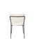 Eetkamerstoel Jolien Zwart/white Bouclã© Stof Wit 56x48 cm-Fauteuils-Creating Home