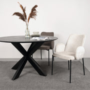 Eetkamerstoel Joni Creme Elegance 55x60x86 cm-Eetkamerstoelen-LABEL51