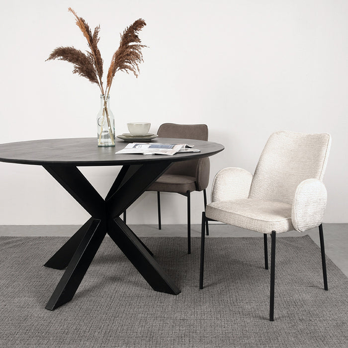 Eetkamerstoel Joni - Creme - Elegance-Eetkamerstoelen-LABEL51