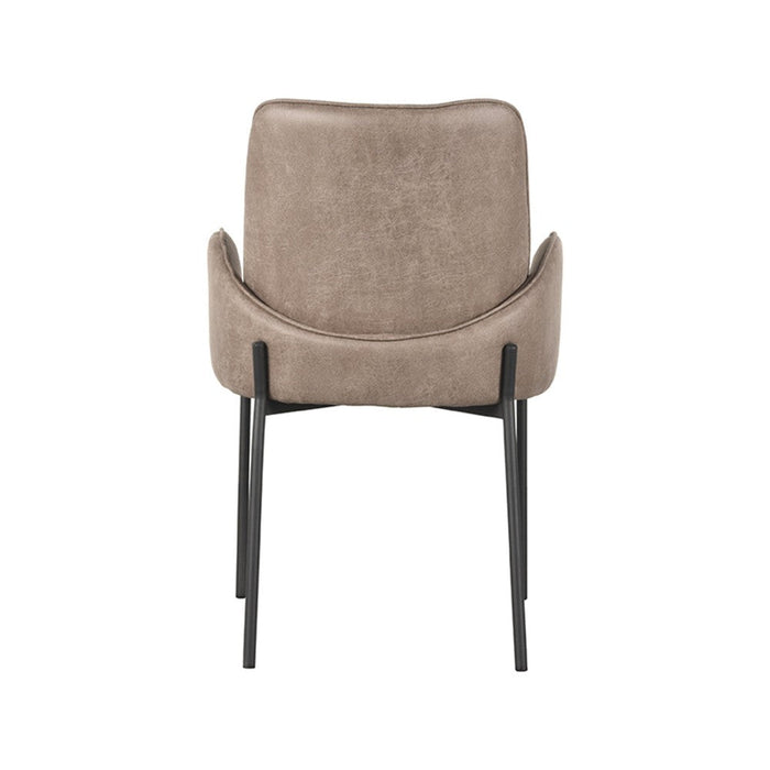 Eetkamerstoel Joni - Taupe - Micro Suede-Eetkamerstoelen-LABEL51