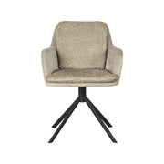 Eetkamerstoel Joy Beige Elegance Draaibaar 58x63x83 cm-Eetkamerstoelen-LABEL51