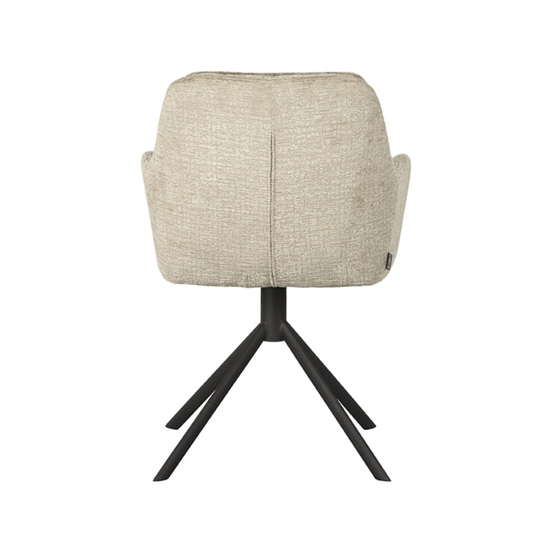 Eetkamerstoel Joy Beige Elegance Draaibaar 58x63x83 cm-Eetkamerstoelen-LABEL51