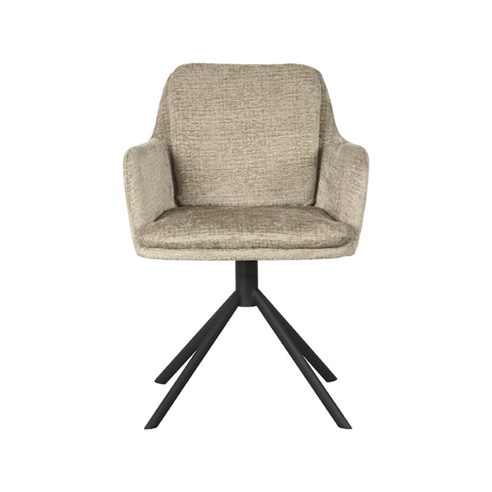 Eetkamerstoel Joy - Beige - Elegance - Draaibaar-Eetkamerstoelen-LABEL51