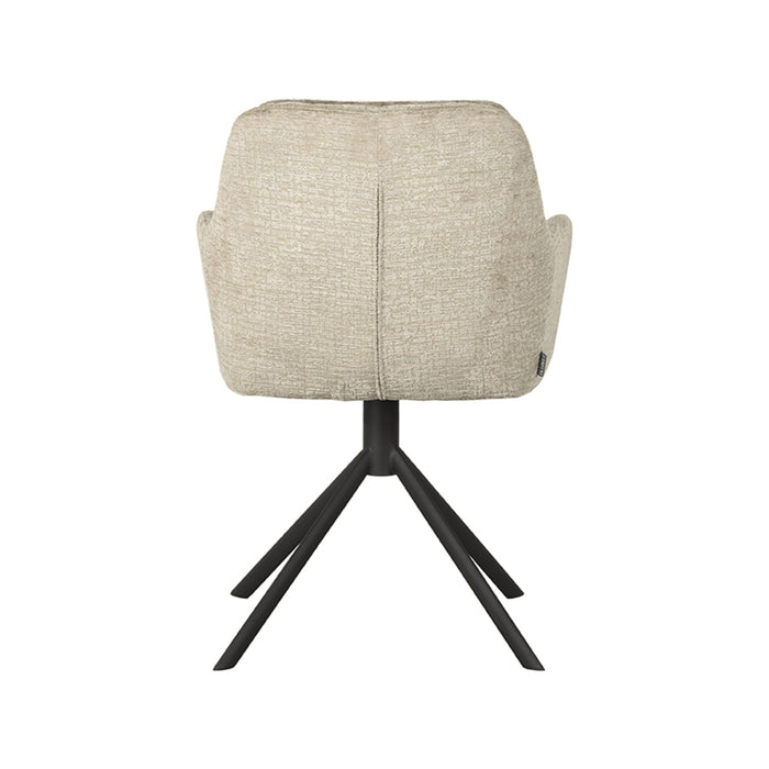 Eetkamerstoel Joy - Beige - Elegance - Draaibaar-Eetkamerstoelen-LABEL51