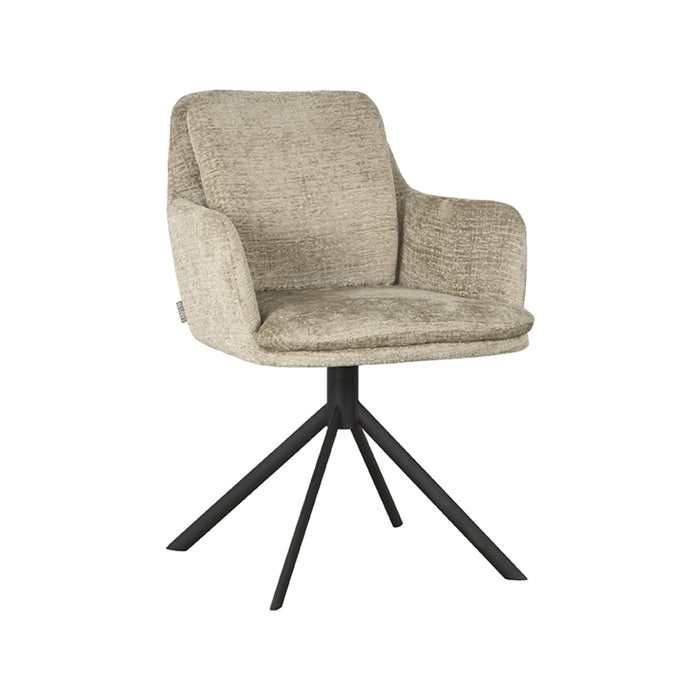 Eetkamerstoel Joy - Beige - Elegance - Draaibaar-Eetkamerstoelen-LABEL51