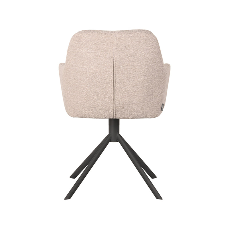 Eetkamerstoel Joy Naturel Boucle Draaibaar 58x63x83 cm-Eetkamerstoelen-LABEL51