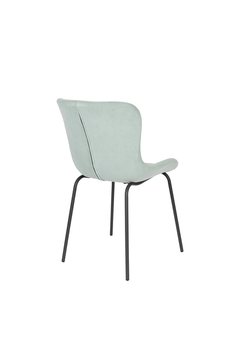 Eetkamerstoel Junzo Rib Light Corduroy Groen 56x48 cm-Eetkamerstoelen-Creating Home