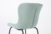 Eetkamerstoel Junzo Rib Light Corduroy Groen 56x48 cm-Eetkamerstoelen-Creating Home