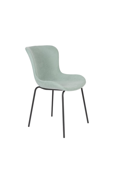 Eetkamerstoel Junzo Rib Light Corduroy Groen 56x48 cm-Fauteuils-Creating Home