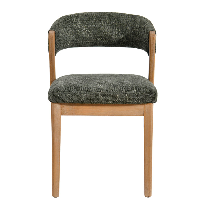 Eetkamerstoel Kael Polyester Groen-Eetkamerstoelen-PTMD