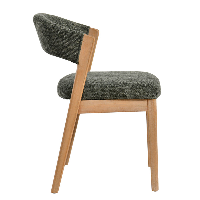 Eetkamerstoel Kael Polyester Groen-Eetkamerstoelen-PTMD
