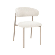 Eetkamerstoel Kaito Stof Naturel 55x57x80 cm-Eetkamerstoelen-LABEL51