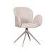 Eetkamerstoel Kimball - Naturel - Boucle - Taupe Metalen Frame-Eetkamerstoelen-LABEL51