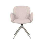 Eetkamerstoel Kimball Naturel Boucle Taupe Metalen Frame-Eetkamerstoelen-LABEL51