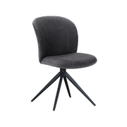 Eetkamerstoel Kimo Antraciet Cosmo Draaibaar 49x62x85 cm-Eetkamerstoelen-LABEL51