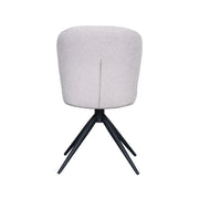 Eetkamerstoel Kimo Naturel Boucle Draaibaar 49x62x85 cm-Eetkamerstoelen-LABEL51