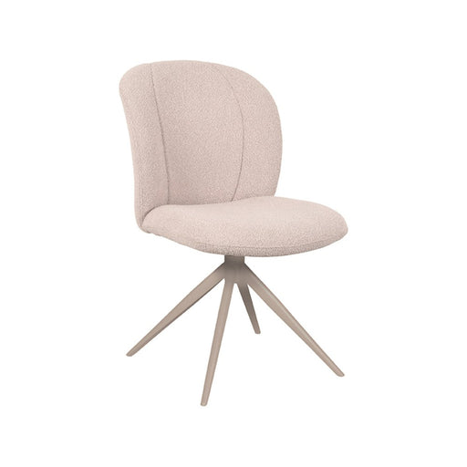 Eetkamerstoel Kimo| Naturel / Taupe | 360 ° | 50x54x87 cm | Taupe Poten-Eetkamerstoelen-LABEL51