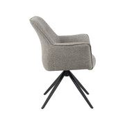 Eetkamerstoel Kimora Mushroom Royal Boucle Draaibaar 65x66x86 cm-Eetkamerstoelen-LABEL51