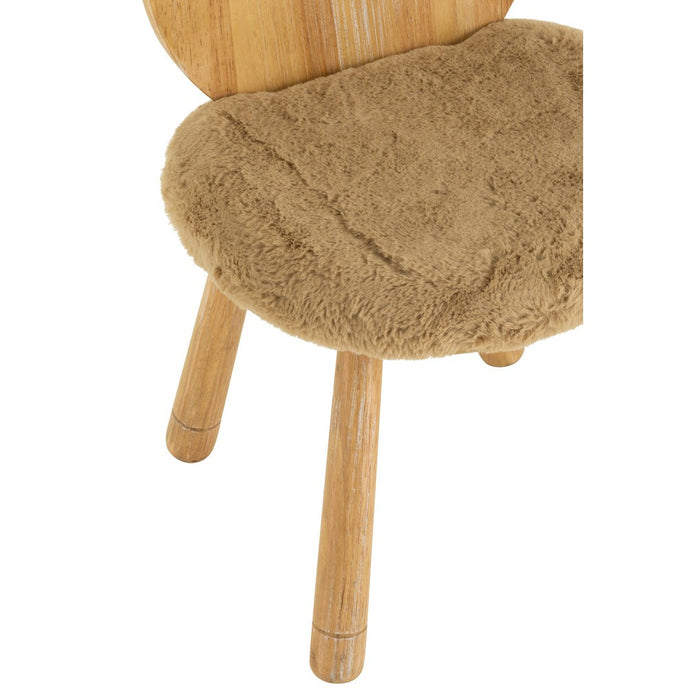 Eetkamerstoel Kinder Bear Hout Natuurlijk-Eetkamerstoelen-J-Line