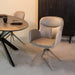 Eetkamerstoel Lasse - Forest - Microvezel - Taupe Metalen Frame-Eetkamerstoelen-LABEL51