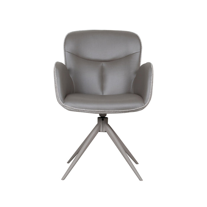 Eetkamerstoel Lasse - Forest - Microvezel - Taupe Metalen Frame-Eetkamerstoelen-LABEL51
