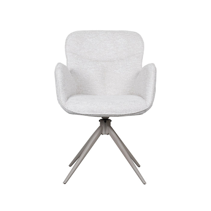 Eetkamerstoel Lasse - Naturel - Canyon - Taupe Metalen Frame-Eetkamerstoelen-LABEL51